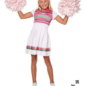 Girls cheerleader costume and matching bow